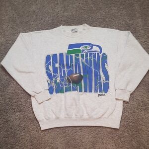 Vintage Zubaz Seattle Seahawks Crewneck Sweatshirt